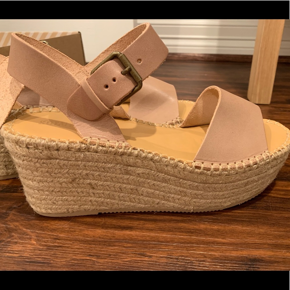 Soludos Minorca Platform Sandal in Dove Gray